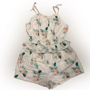 Janie and Jack Tropical Print Romper